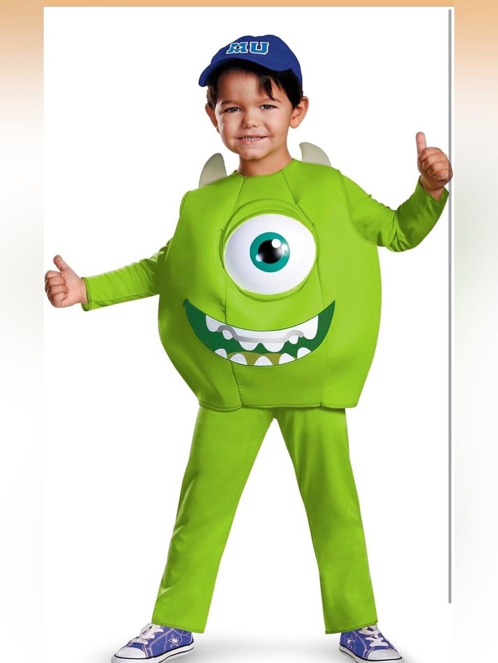 Disguise Monsters University Mike Costume - Green and Blue